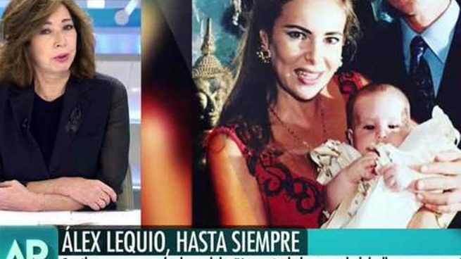 Ana Rosa Quintana no ha podido evitar las lágrimas al despedirse de Álex Lequio / Mediaset