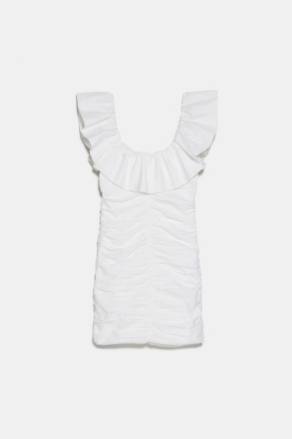 Este es el vestido blanco de Zara ideal para casarse o como segundo vestido