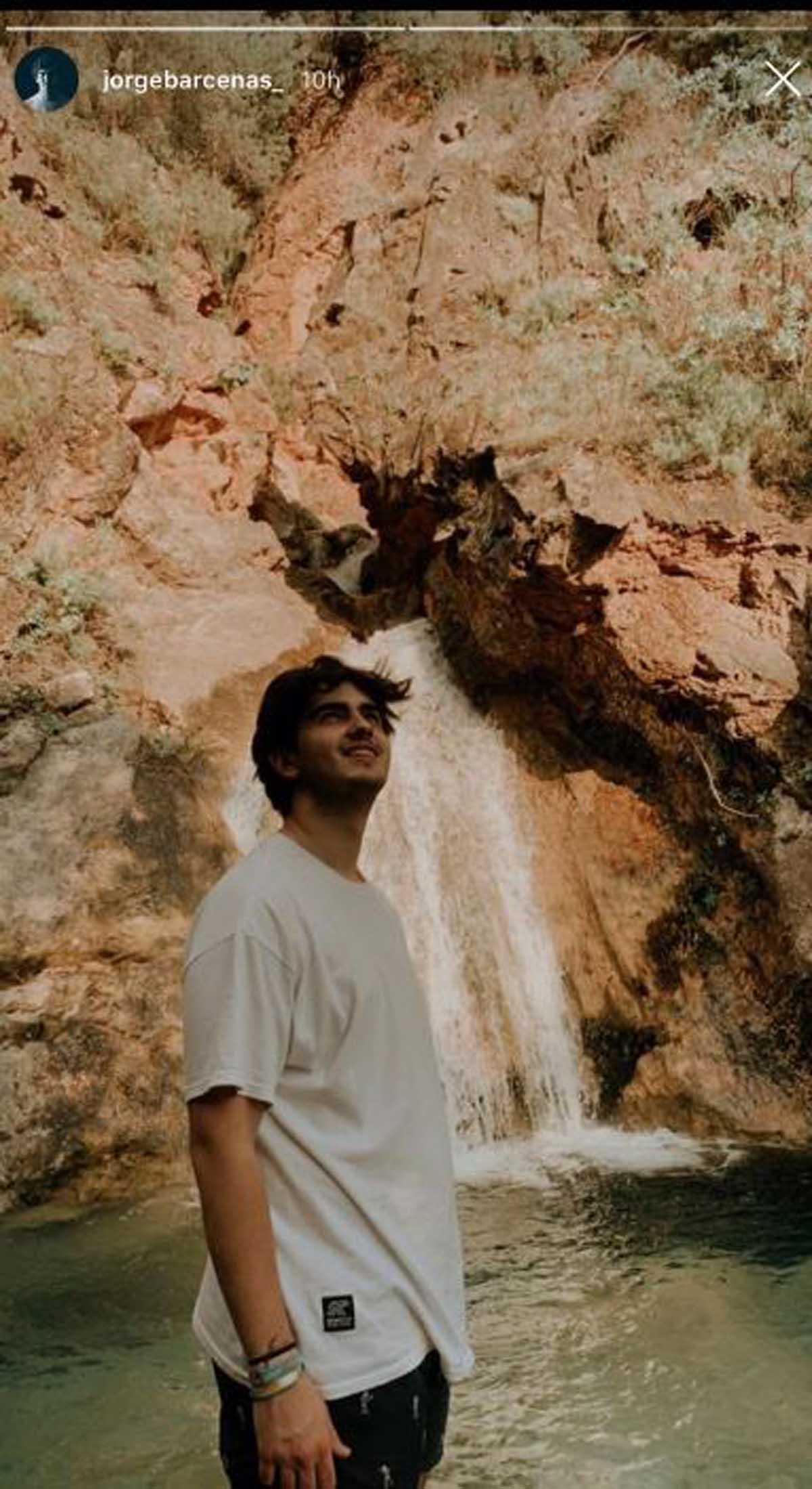 Jorge Bárcenas, novio de Victoria Federica, en la Sierra de Cazorla / Instagram