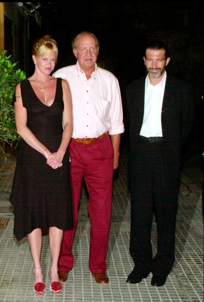 Rey Juan Carlos, Melaniea Griffith, Antonio Banderas