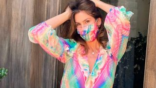 Cindy Crawford combina sus mascarillas con sus looks / Instagram