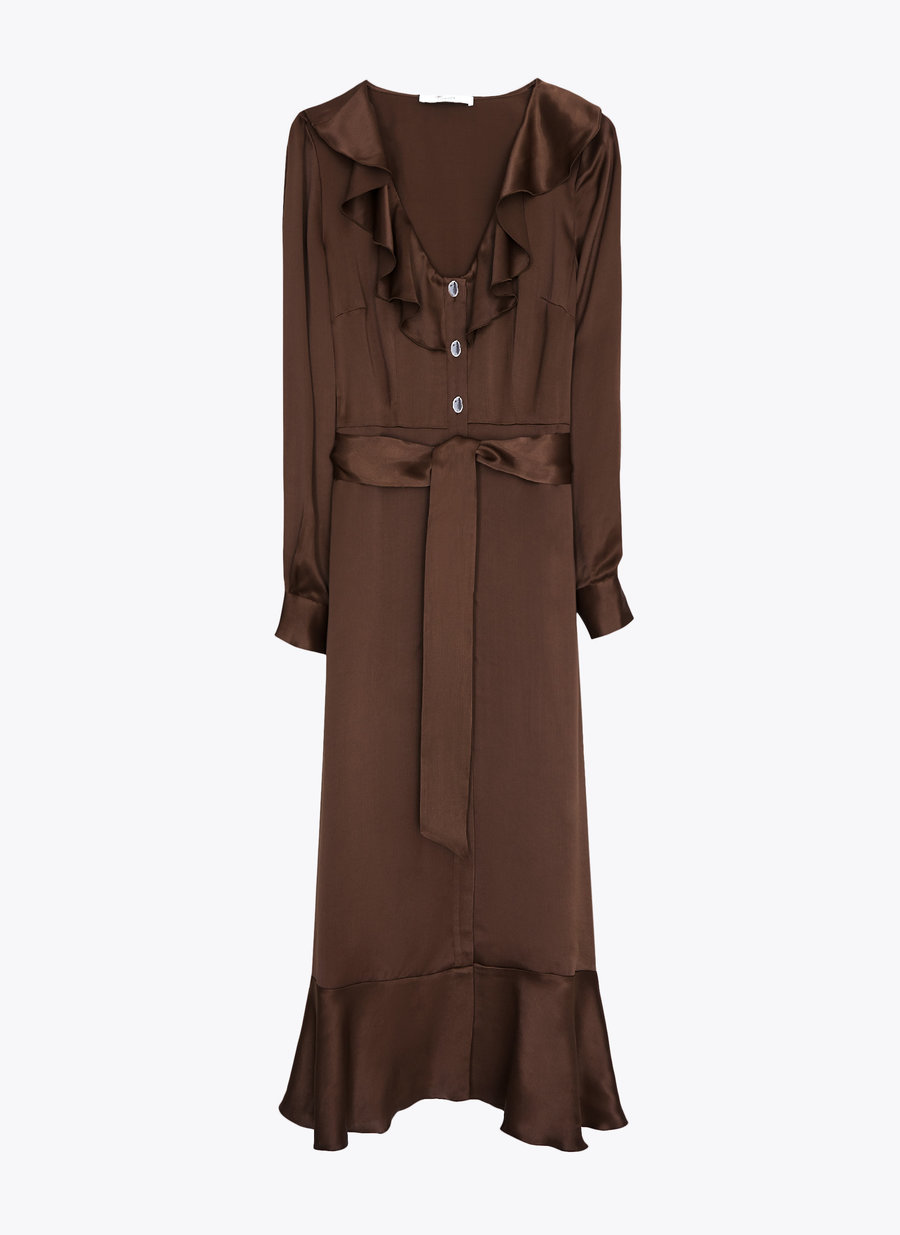 Uterqüe: El vestido con botón joya rebajas perfecto para un look de invitada noche | Moda