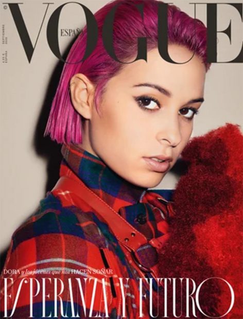 Dora Postigo en la portada de Vogue/Vogue