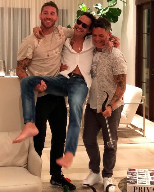 Alejandro Sanz, Sergio Ramos, Marc Anthony