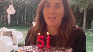 Paz Padilla sopla las velas de su tarta / Instagram