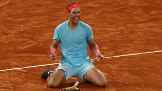Rafa Nadal tras conseguir la victoria en la final del Roland Garros / GTRES