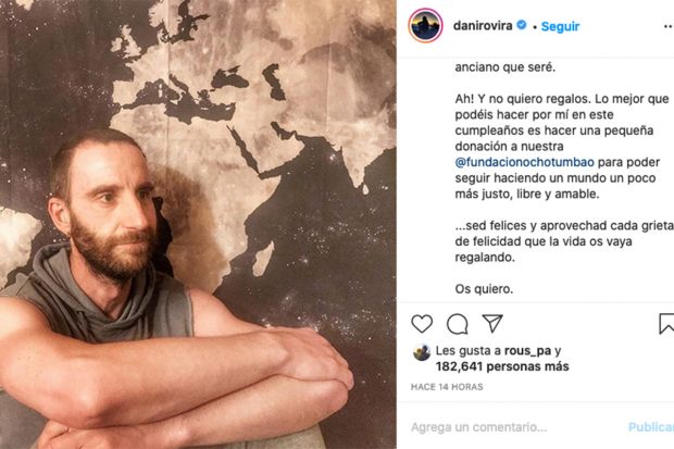 Dani Rovira en su perfil de Instagram./Instagram @danirovira