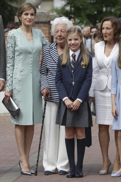 La reina Letizia, la princesa Leonor, Paloma Rocasolano y Menchu Álvarez/Gtres