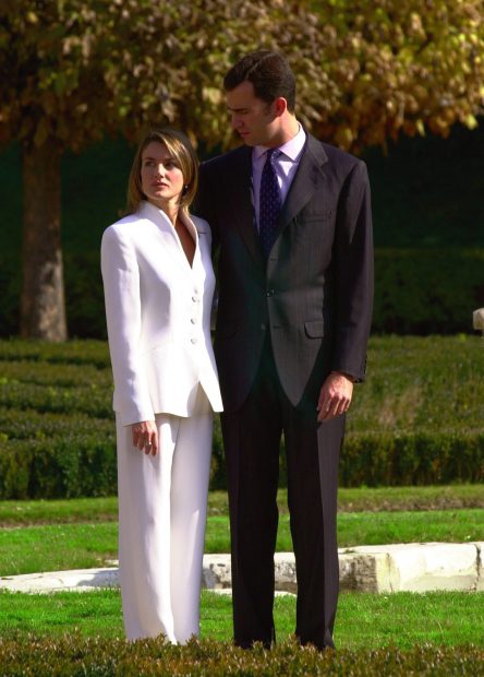 El rey Felipe y la reina Letizia en la pedida de mano que tuvo lugar en 2003./Gtres