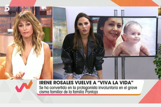 Irene Rosales asiste a 'Viva la vida' para hablar de la polémica entre Kiko Rivera e Isabel Pantoja./Telecinco