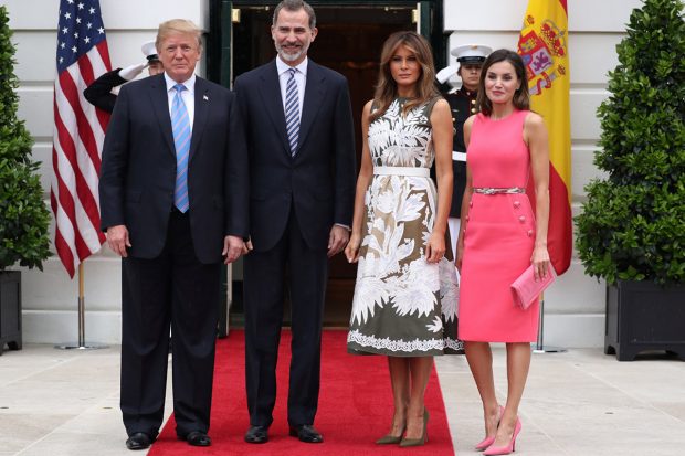 Donald y Melania Trump junto al rey Felipe y la reina Letizia./Gtres