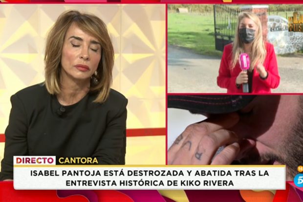 María Patiño dando a conocer en 'Socialté' cómo se encuentra Isabel Pantoja./Telecinco