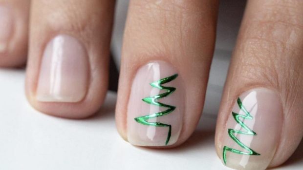 uñas Navidad