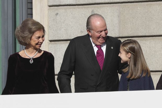 Leonor de Borbón, reina Sofía, rey Juan Carlos