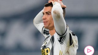 Cristiano Ronaldo se lamenta durante un partido con la Juventus / Gtres
