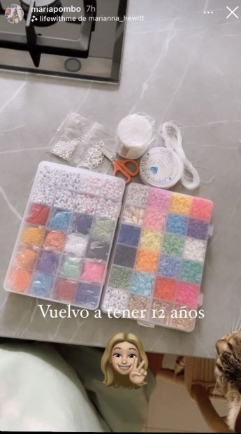 Pack de abalorios de María Pombo./Instagram @mariapombo