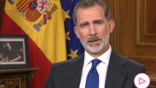 El Rey Felipe durante su discurso de Navidad / TVE