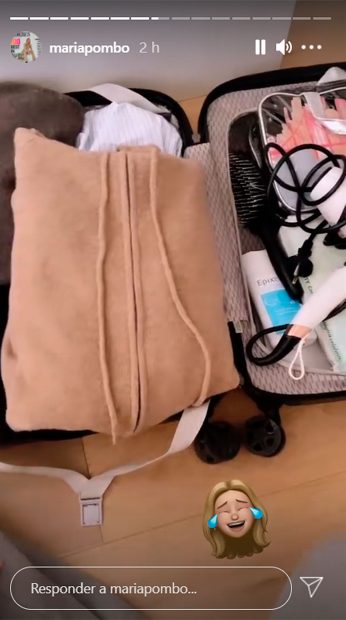 La maleta de María Pombo para el hospital / Instagram