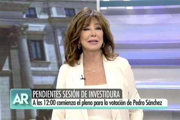 Ana Rosa Quintana reaparece en televisión en enero 2020./Telecinco