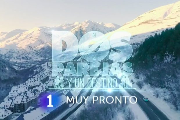 Cartel promocional del programa 'Dos parejas y un destino'./RTVE