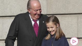 Don Juan Carlos y la princesa Leonor/Gtres