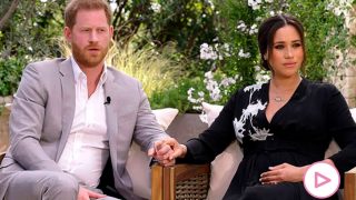 Harry y Meghan, durante la entrevista con Oprah Winfrey / CBS