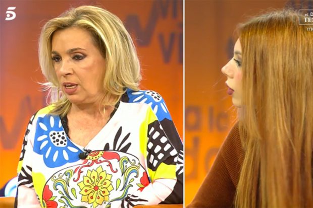 Carmen Borrego y Alejandra Rubio en 'Viva la vida'./Telecinco