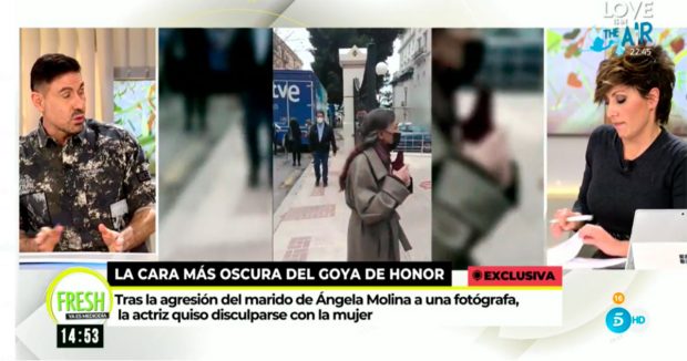 El marido de Ángela Molina, denunciado por una supuesta agresión a una fotógrafa