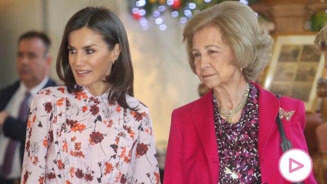 La reina Sofía y la reina Letizia