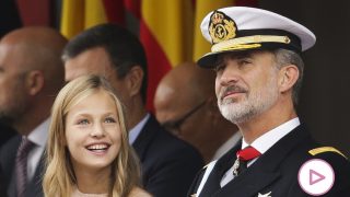 Leonor y su padre, el rey Felipe  / Gtres