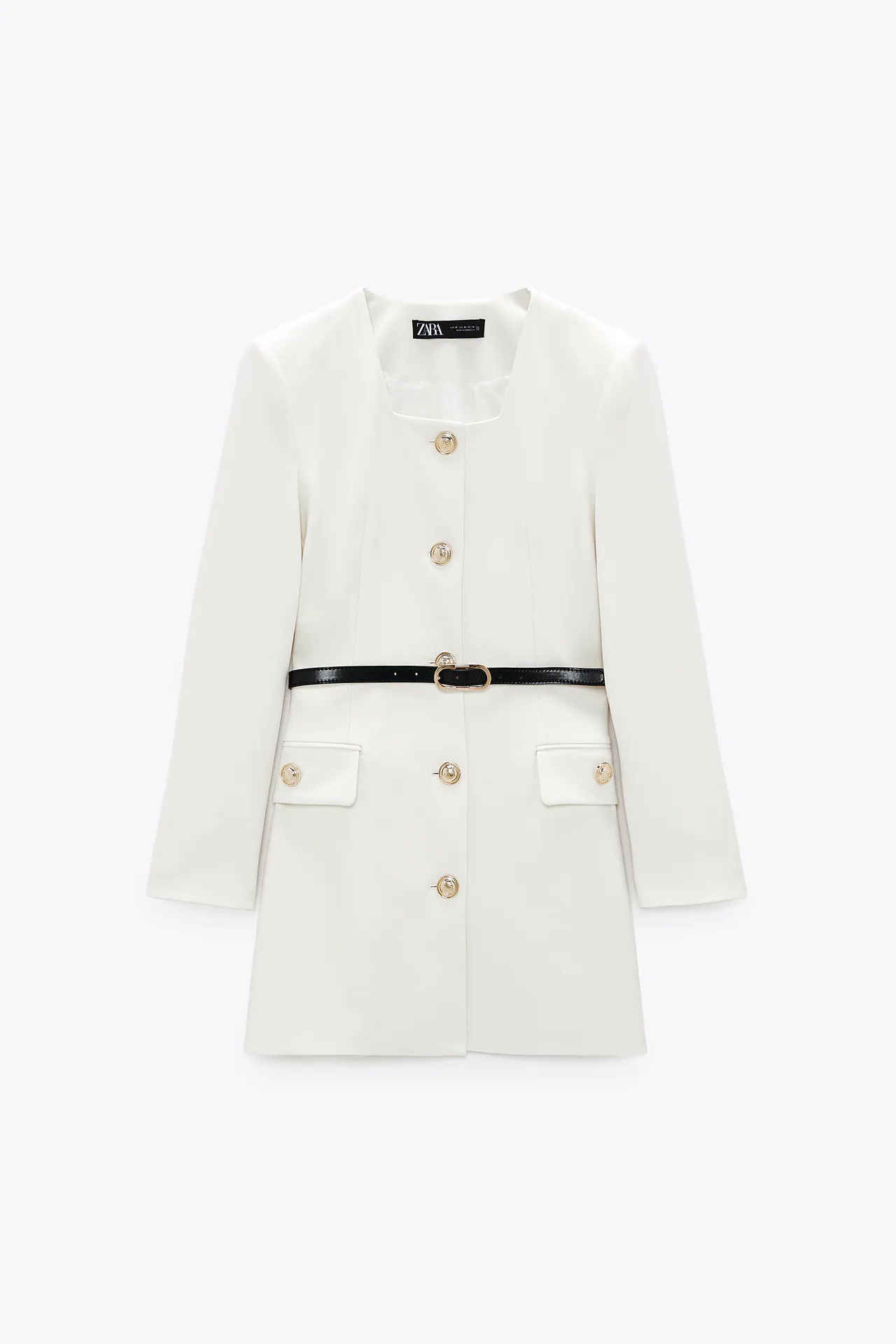 solo Correctamente Personalmente Zara clona el vestido blazer blanco más bonito de la nueva colección de YSL