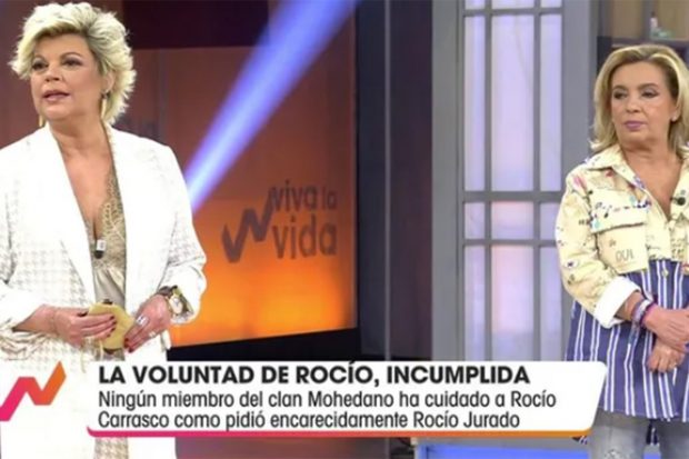 Terelu Campos y Carmen Borrego en 'Viva la Vida'./'Viva la Vida'