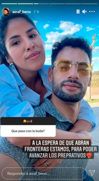 Asraf Beno e Isa Pantoja, obligados a aplazar su boda / Instagram