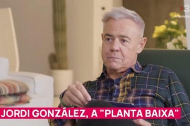 Jordi González durante su entrevista en TV3./TV3
