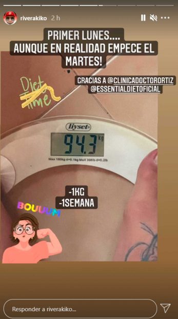Esto es lo que pesa hoy Kiko Rivera, antes de iniciar su nuevo tratamiento / Instagram