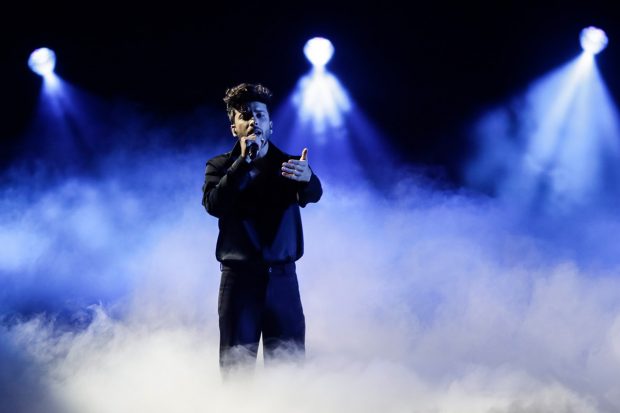 Blas Cantó, en un ensayo de Eurovisión / Gtres