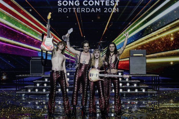 Italia se ha alzado con el micrófono de cristal en Eurovisión 2021./Gtres