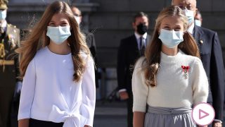 La infanta Sofía y la princesa Leonor en una imagen de archivo / Gtres