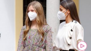 La infanta Sofía junto a la Reina Letizia / Gtres