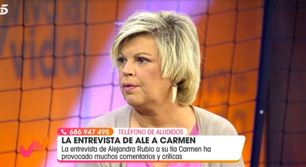 Terelu Campos mantiene una excelente relación con Rocío Carrasco./Telecinco