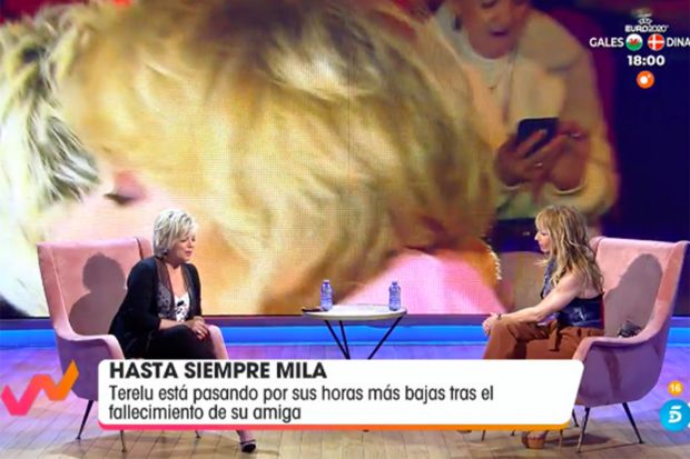 Terelu Campos ha roto a llorar en 'Viva la Vida'./Telecinco