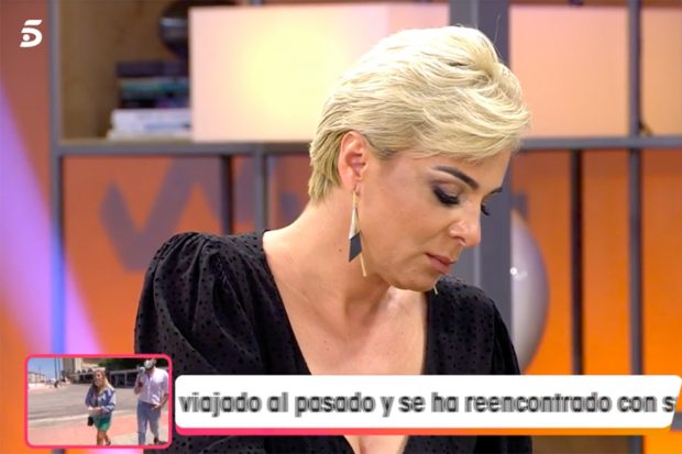 La mujer de José Ortega Cano ha tenido que hacer frente a su situación personal en 'Viva la Vida'./Telecinco