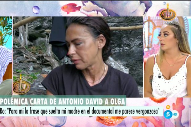 Olga Moreno ha recibido la visita de su hermana Rosa en 'Supervivientes 2021'./Telecinco