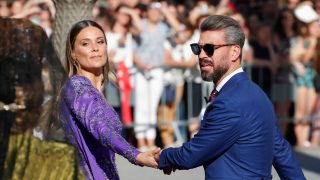 René Ramos y Lorena Gómez, en la boda de Sergio Ramos / Gtres