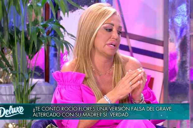 Belén Esteban narra un episodio que ha vivido con Rocío Carrasco en 'Viernes Deluxe'./Telecinco