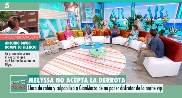 Colaboradores de 'El Programa del verano' hablando de Olga Moreno / Telecinco