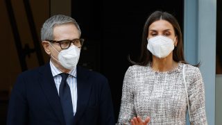 La reina Letizia durante el acto / Gtres