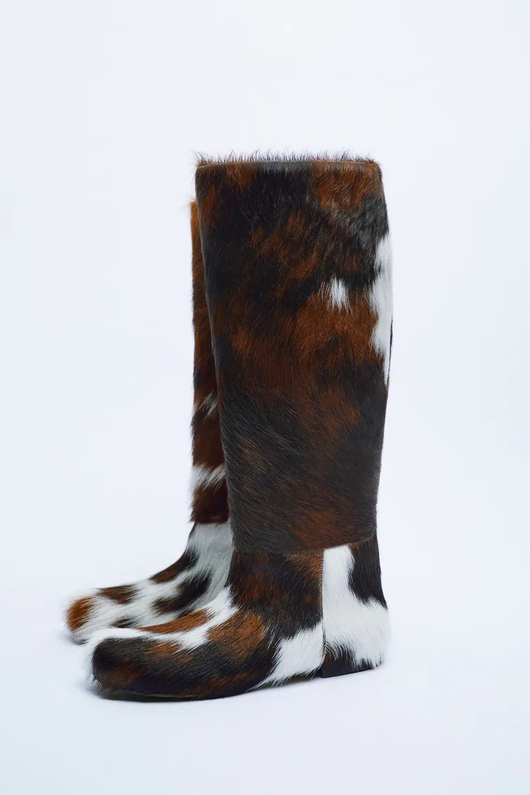 Zara agota en horas las botas de piel de vaca de edición especial que serán tendencia