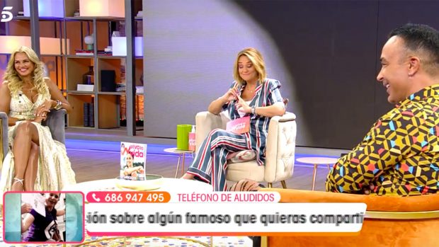 Sylvia Pantoja y Luis Rollán en 'Viva la Vida'./Telecinco