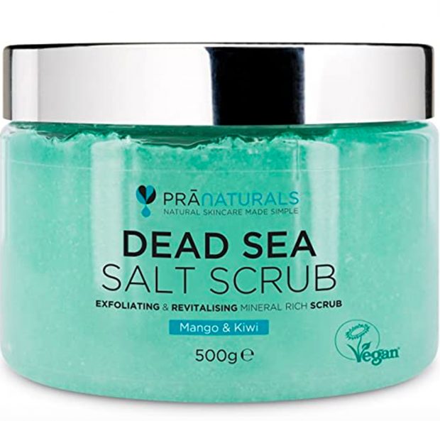 Exfoliante corporal de sal del Mar Muerto de PraNaturals/ PraNaturals